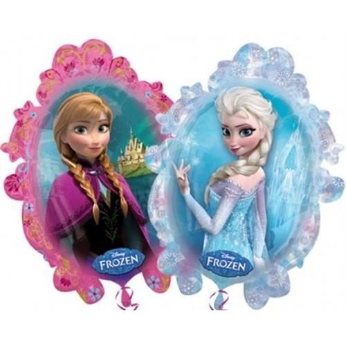Foliový balonek ovál Frozen - Anna a Elsa 63 x 78 cm