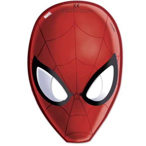 Party papírové masky Spiderman 6 ks