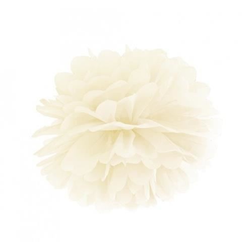Pom pom krémový - champagne - 25 cm