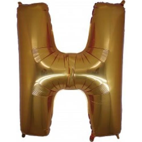 Foliové písmeno H zlaté 102 cm
