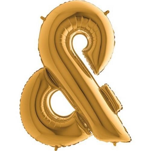 Foliový symbol And zlatý 102 cm