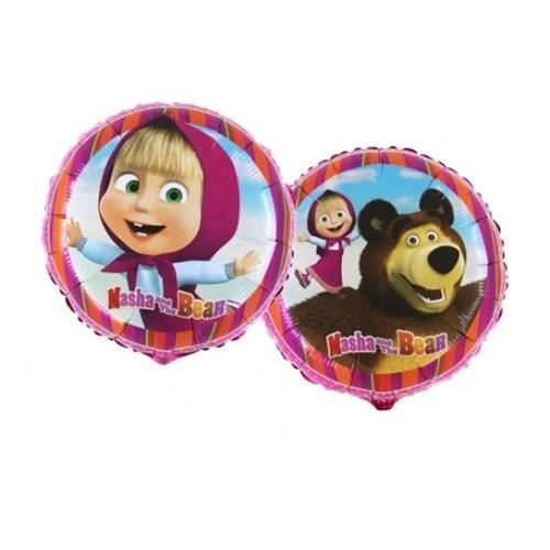 Foliový balonek Máša a Medvěd 45 cm - Nebalený