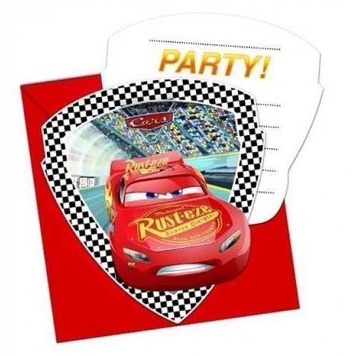 Party pozvánky Cars 3 6 ks