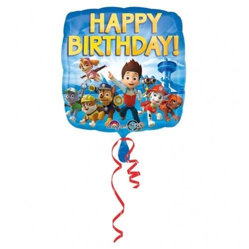 Foliový balonek Tlapková patrola Happy Birthday 43 cm