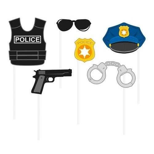 Rekvizity do fotokoutku - Policie 6 ks