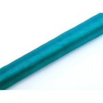 Tyrkysová organza 36 cm x 9 m, neolemovaná, vhodná na svatební a party dekorace