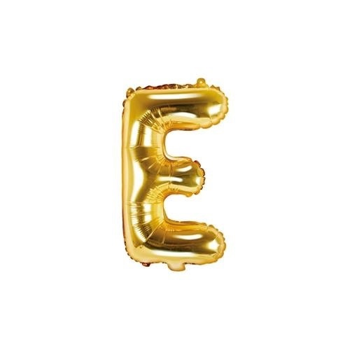 Foliové písmeno E zlaté 35 cm