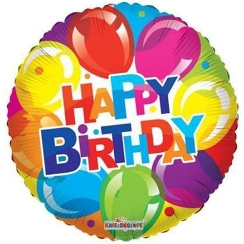 Foliový balonek balonkový - Happy Birthday 46 cm