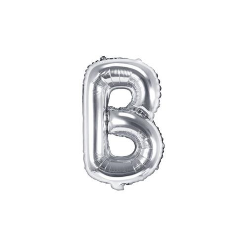 Foliové písmeno B stříbrné 35 cm