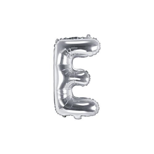 Foliové písmeno E stříbrné 35 cm