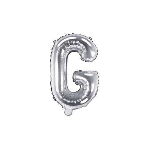 Foliové písmeno G stříbrné 35 cm