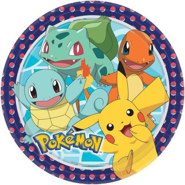 Obrázek z EKO Papírové talíře Pokemon 23 cm - 8 ks 