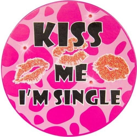 Picture of LED Button pro rozlučku - Polib mě jsem singl