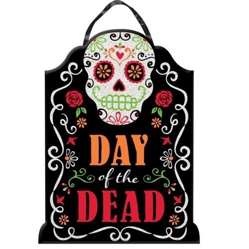 Dřevěná cedule Halloween - Day of the Dead 40 x 30 cm