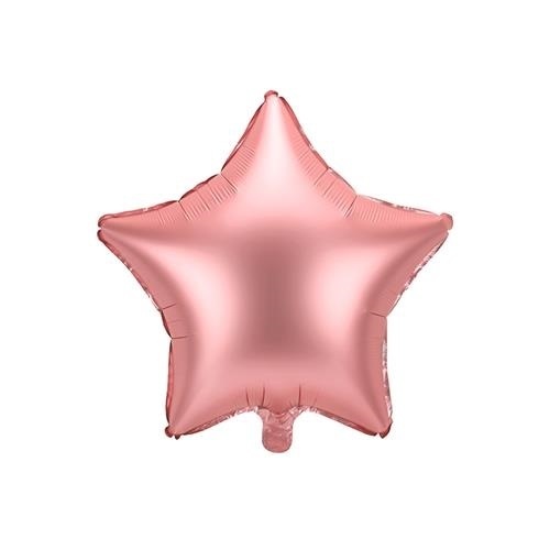 Foliový balonek hvězda rose gold 48 cm - balená