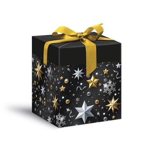 Dárková krabička Luxus Christmas - rychloskládací 12 x 15 cm