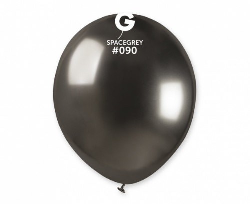 Balonky 13 cm - chromové vesmírná šedá - 100 ks