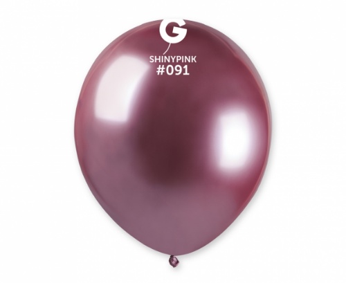 Balonky 13 cm - chromové růžové - 100 ks