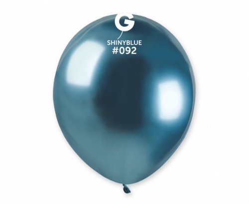 Balonky 13 cm - chromové modrý - 100 ks
