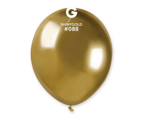 Balonky 13 cm - chromové zlaté - 100 ks