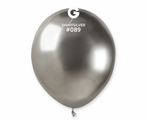Balonky 13 cm - chromové stříbrné - 100 ks