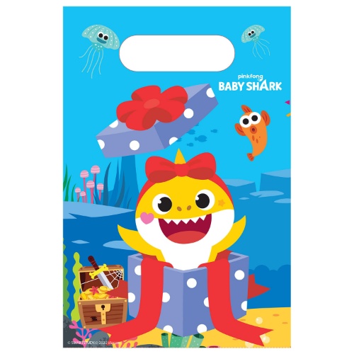 Party tašky Baby Shark 8 ks
