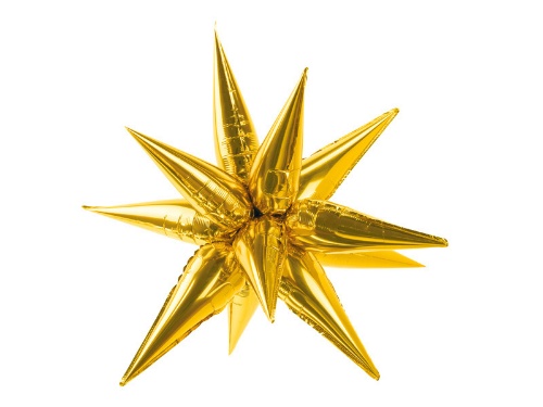 Dekorační Hvězda 3D zlatá 70 cm