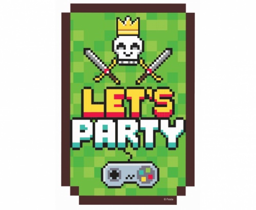 Party pozvánky - Game on - 6 ks
