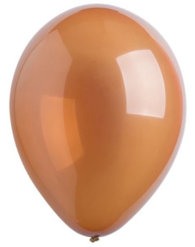 Dekorační balonky Krystalické hnědé 13 cm - 100 ks - D41