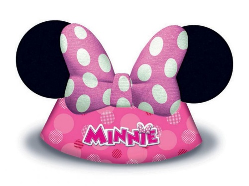 Party čepičky Minnie Mouse 6 ks