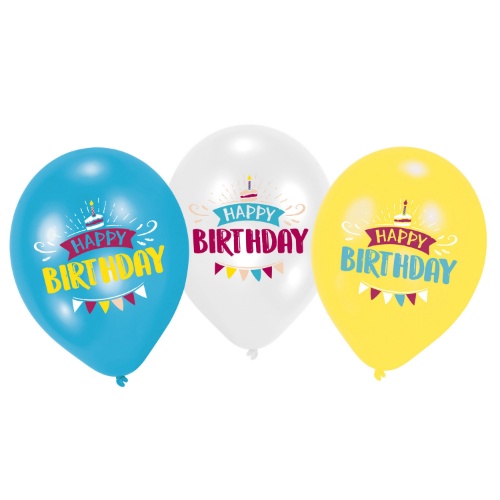 Latexové balonky My Birthday 28 cm - 6 ks