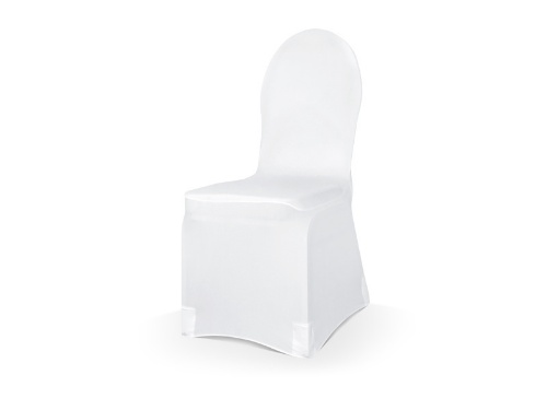 Potah na židli elastický bílý