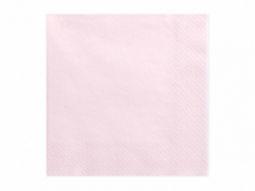 Papírové ubrousky pudrově růžové 20 ks