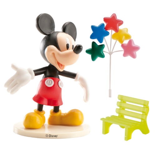 Dekorace na dort - Mickey Mouse a hvězdičky 7 cm
