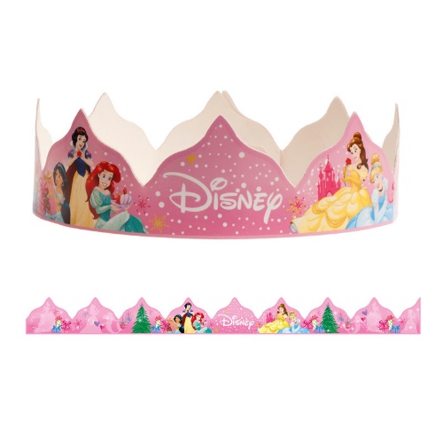Papírové korunky Disney princess 10 ks