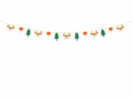 Obrazek Papírová girlanda Vánoční les 170 cm