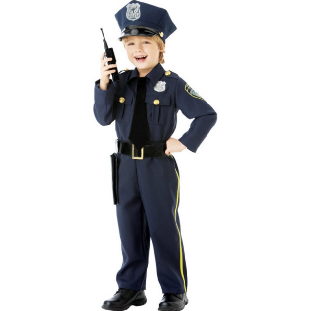 Obrázek z Dětský kostým policisty  - 4 až 6 let - 110–116cm 