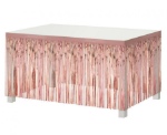 Obrázek z Dekorace okraje stolu - růžovo zlaté střapce - 300 cm 