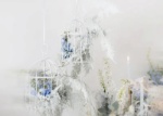 Obrázek z Závěsná dekorace - klec bílá - 24 cm 