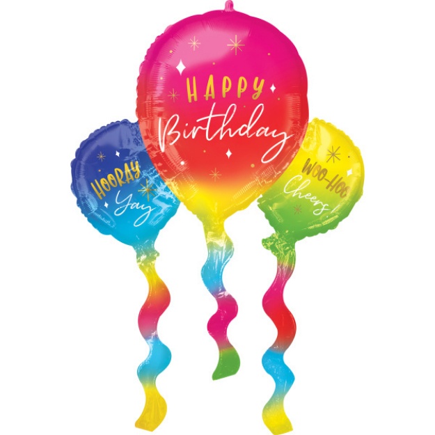 Obrázek z Foliový balonek - Veselé balónky Happy Birthday 