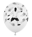 Obrázek z Balónky s potiskem Fotbalista s míči - 30 cm, - 50 ks 