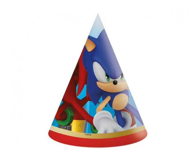 Obrázek z Party čepičky Sonic 6 ks   