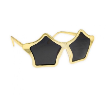 Picture of Party glasses - gold stars