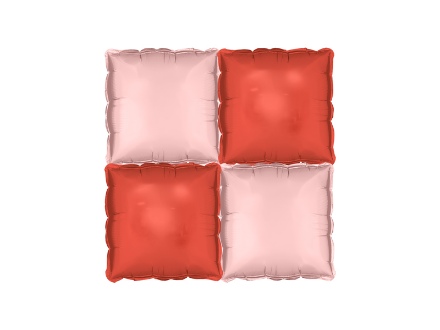 Picture of Foil photo background square - red and pink, 35 x 35 cm, 4 pcs.