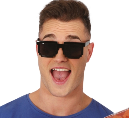 Obrázok z Čierne pixlované okuliare – štýl Minecraft