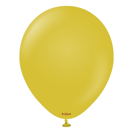 Picture of Mustard Yellow Balloon, Retro Mustard - 30 cm