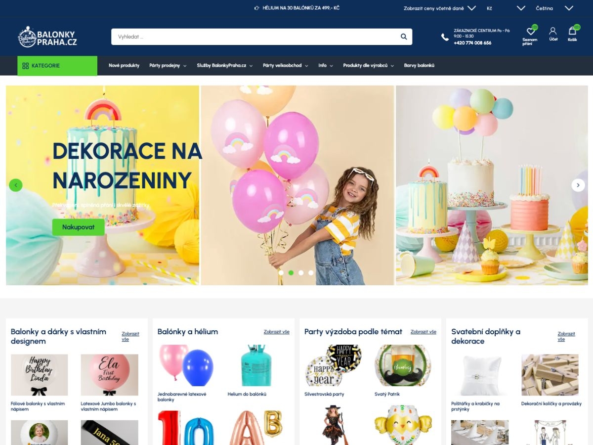 Široký sortiment v e-shopu