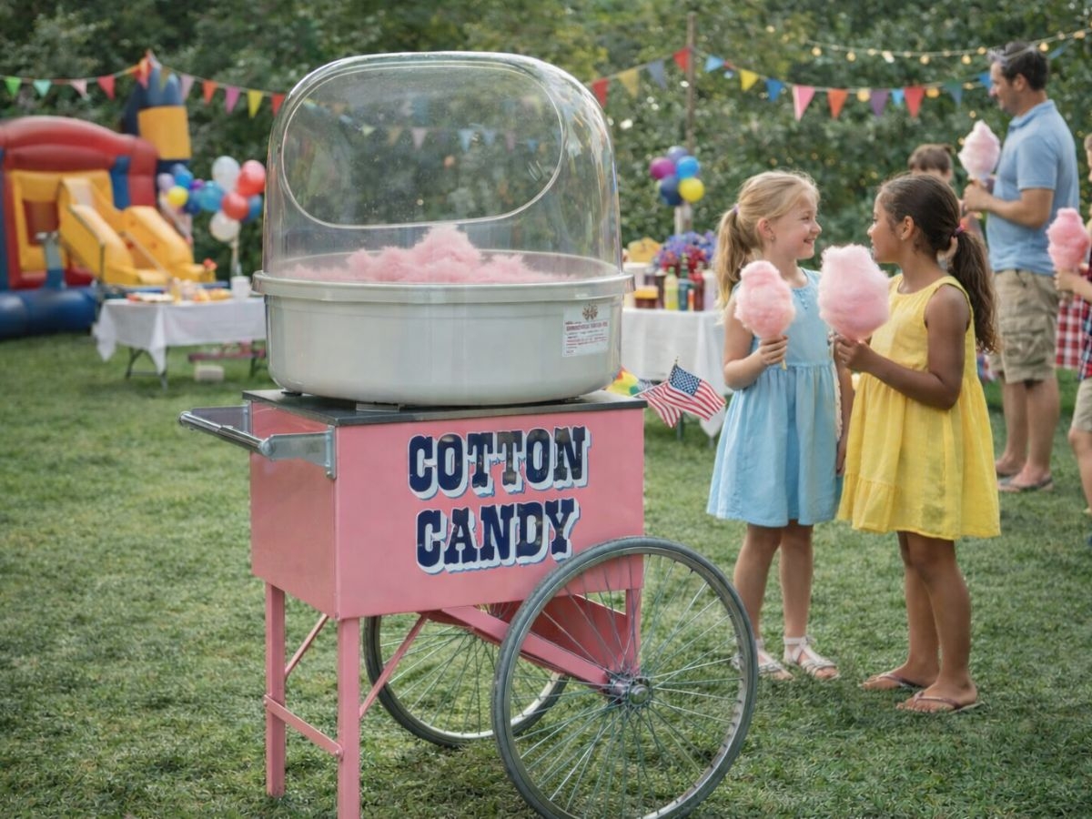 pronájem stroje na cukrovou vatu